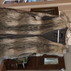 Faux fur vest